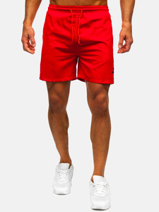 Κόκκινο κοντό ανδρικό μαγιό Bolf QD29