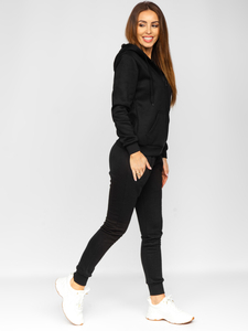 Μαύρο γυναικείο σετ φόρμας δύο τεμαχίων Bolf 0003