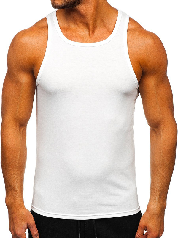 Μπλουζακι tank top χωρις εκτυπωση λευκο Bolf 99003