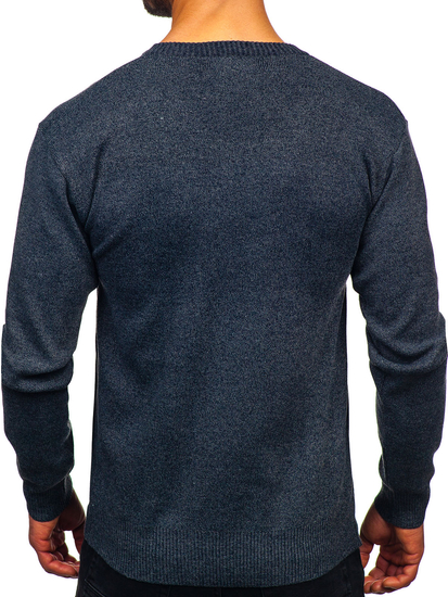 Μπλε ανδρικό πουλόβερ V Bolf S8725
