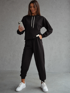 Γυναικεία αθλητική στολή 2 τεμαχίων Μαύρος Bolf 82162