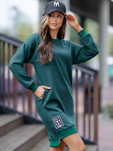 Γυναικείο αθλητικό φόρεμα βούτυρο Πράσινο μπουκάλι Bolf 524