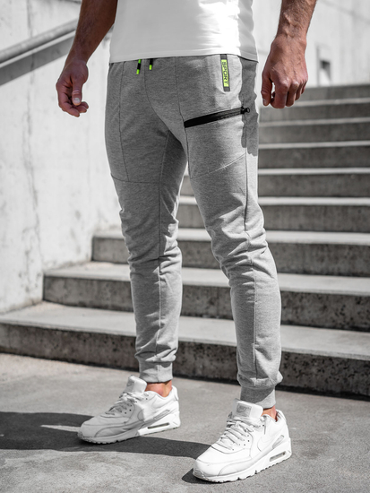Γκρι jogger αθλητικά παντελόνια ανδρικά Bolf K10353