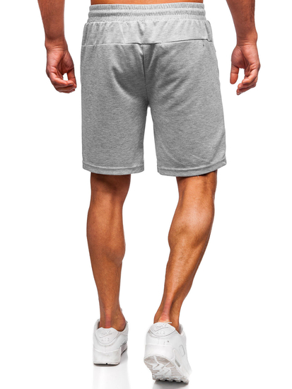 Γκρι αθλητικά κοντά σορτς ανδρικά Bolf 17K533
