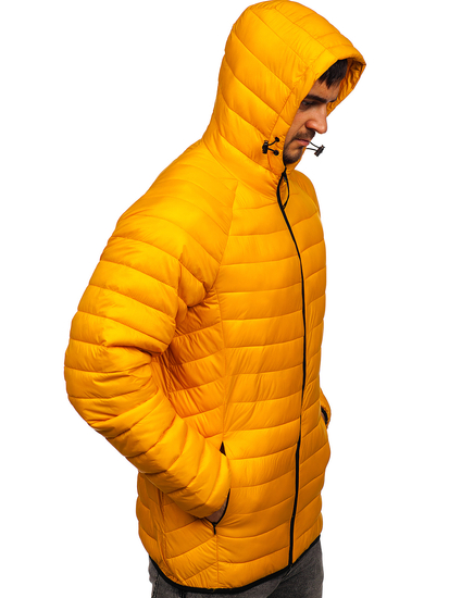 Κιτρινο καπιτονε μπουφαν μεταβατικο ανδρικο Bolf 13021