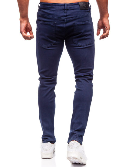 Σκούρα μπλε τζιν παντελόνι ανδρικά slim fit Bolf MP0160BS