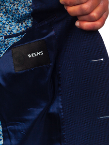 Σκούρο μπλε ανδρικό σακάκι casual Bolf 24401