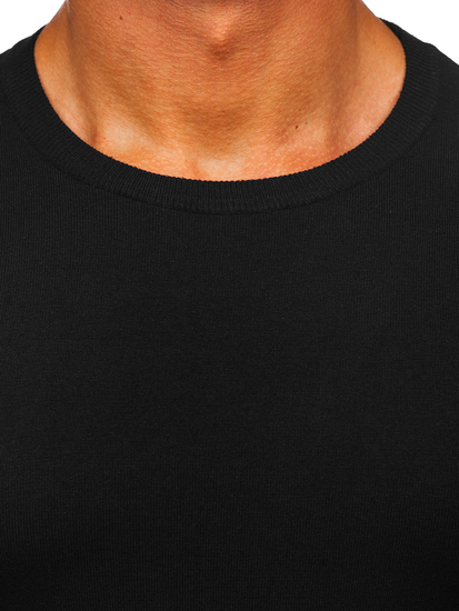 Μαύρο ανδρικό πουλόβερ Bolf MMB602