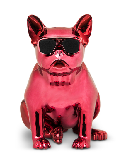 Ροζ ασύρματο ηχείο Γαλλικό Μπουλντόγκ bluetooth S4