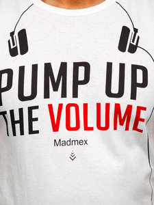 Λευκο μπλουζακι tank top με σταμπα Bolf 14815