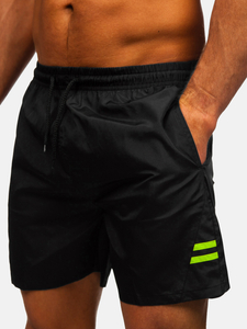 Μαύρο κοντό ανδρικό μαγιό Bolf QD29