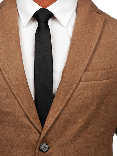 Παλτο ανδρικο χειμωνιατικο καμηλο Bolf 1047