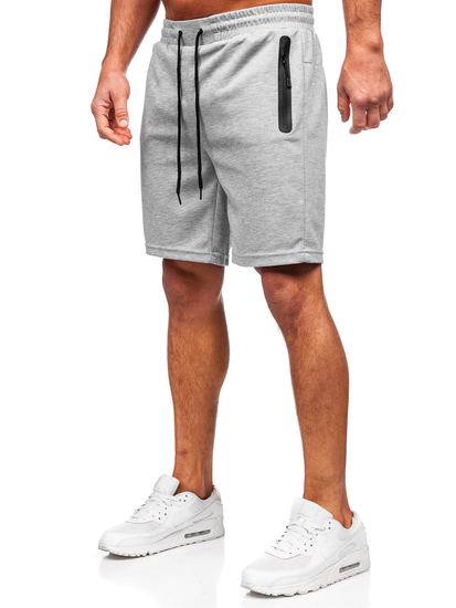 Γκρι αθλητικά κοντά σορτς ανδρικά Bolf 17K533