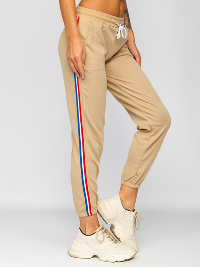 Μπεζ παντελονι φορμας γυναικειο Bolf YW01020