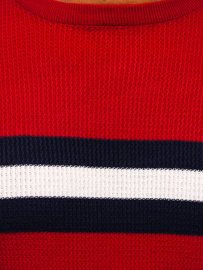 Ανδρικό κόκκινο πουλόβερ Bolf H2113