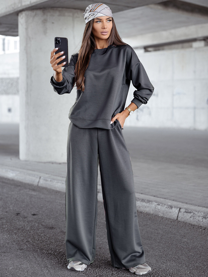 Γυναικεία αθλητική στολή βουτύρου 2 τεμαχίων Γραφίτης Bolf 821111