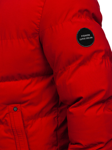 Μπλε μαρέν καπιτονέ μπουφάν ανδρικό χειμερινό παρκά Bolf 7330