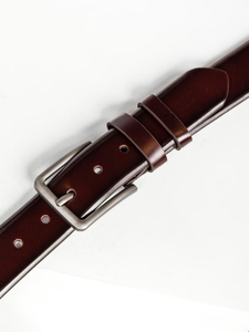 Καφέ δερμάτινη ανδρική ζώνη Bolf 831-3