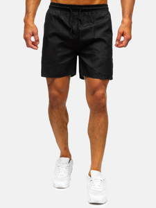 Μαύρο κοντό ανδρικό μαγιό Bolf QD32