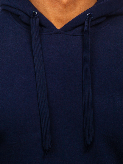 Μπλε ανδρική μπλούζα με κουκούλα Bolf MB001