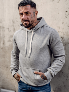 Bluza męska z kapturem camelowa kangurka Denley 2009