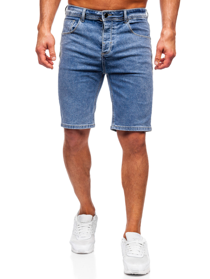 Ναυτικό μπλε ανδρικά τζιν σορτς Bolf MP0274BC