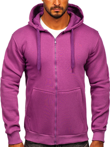 Μοβ Φουτερ ανδρικο με κουκουλα Bolf 2008