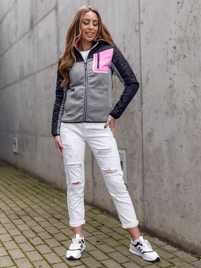 Γυναικείο ελαφρύ μπουφάν Μαύρος Bolf KSW4006A