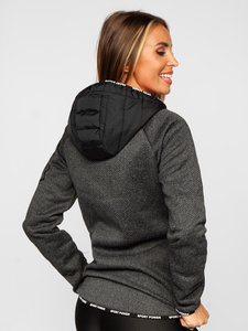 Γυναικείο ελαφρύ μπουφάν Μαύρος Bolf KSW4004