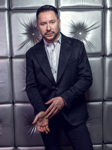 Ανδρικό βελούδινο σακάκι Μαύρος Bolf 24410