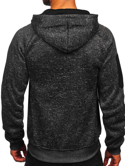 Γραφίτης επενδεδυμένη ανδρική μπλούζα με κουκούλα Bolf TC1306