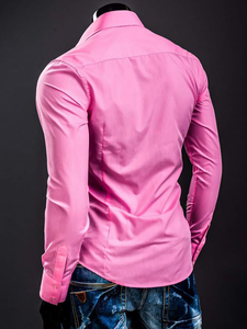 Ανδρικό κομψό μακρυμάνικο πουκάμισο Κοράλλι Bolf 1703A