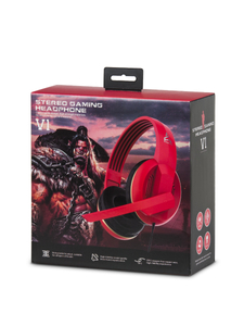 Μαύρα ενσύρματα ακουστικά με μικρόφωνο V1