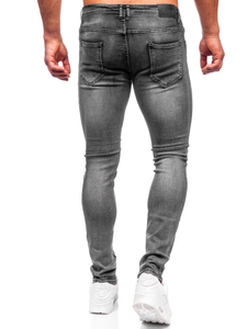 Μαύρα τζιν παντελόνια ανδρικά regular fit Bolf MP019G
