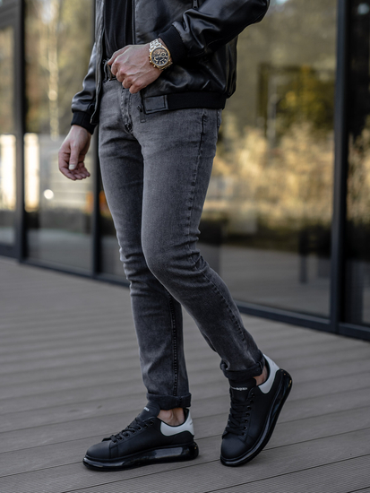 Γραφίτη ανδρικό τζιν παντελόνι slim fit Bolf 6597