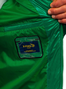 Πράσινη καπιτονέ ανδρική χειμερινή μπουφάν Bolf 9981