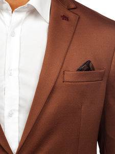 Ανδρικό Κομψό μπουφάν Καστανός Bolf 022