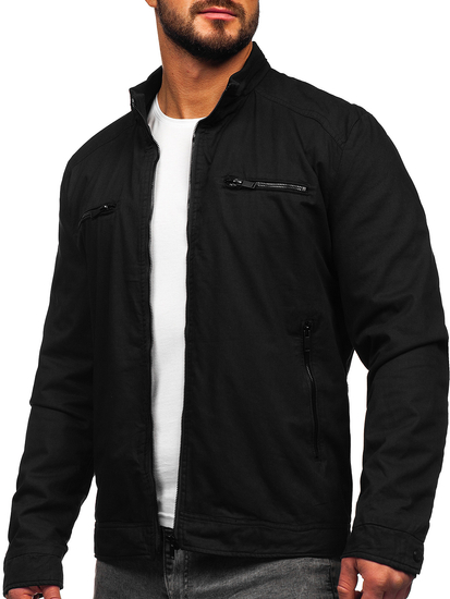 Μαύρο ανδρικό μεταβατικό μπουφάν Bolf 84M3002