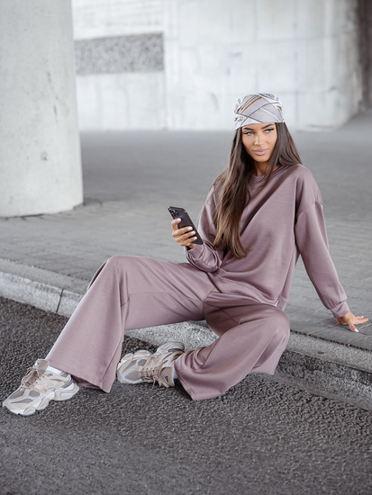 Γυναικεία αθλητική στολή βουτύρου 2 τεμαχίων Cappuccino Bolf 821111