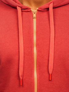 Σε χρωμα σολωμου Φουτερ ανδρικο με κουκουλα Bolf 2008