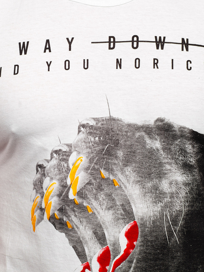 Λευκο μπλουζακι tank top με σταμπα Bolf 14808