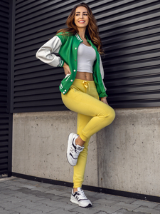 Κίτρινο γυναικείο παντελόνι φόρμας Bolf CK-01-33B