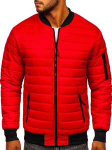 Κοκκινο μεταβατικο μπουφαν ανδρικο καπιτονε bomber Bolf MY-02