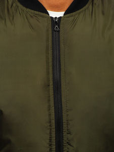 Ανδρικό μεταβατικό πράσινο bomber μπουφάν Bolf AK95