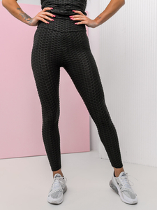 Μαύρο γυναικείο σετ φόρμας δύο τεμαχίων Bolf YW88037