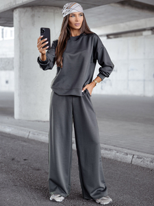 Γυναικεία αθλητική στολή βουτύρου 2 τεμαχίων Γραφίτης Bolf 821111