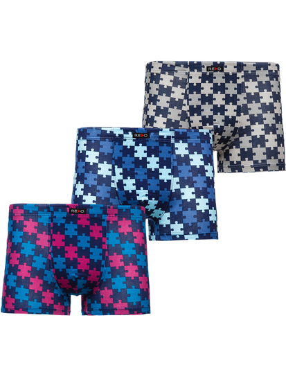 Πολύχρωμο ανδρικό μποξεράκι Bolf 1BE726-3P 3 PACK