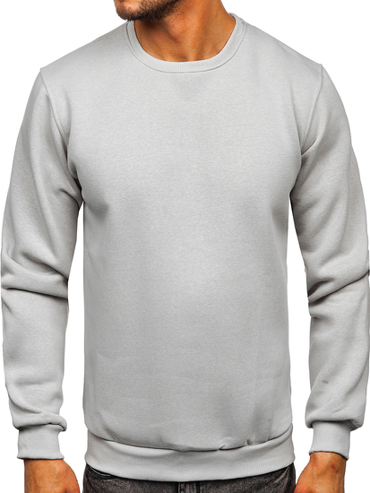 Γκρι Φουτερ ανδρικο χωρις κουκουλα Bolf 2001