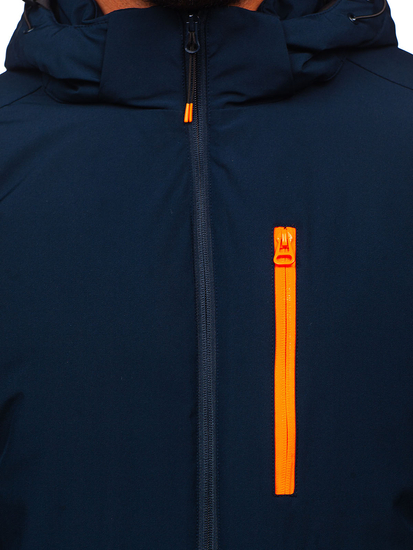 Μπλε μαρέν μπουφάν ανδρικό χειμερινό αθλητικό Bolf HH011