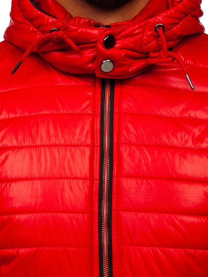 Κοκκινο μεταβατικο μπουφαν ανδρικο καπιτονε Bolf 6191